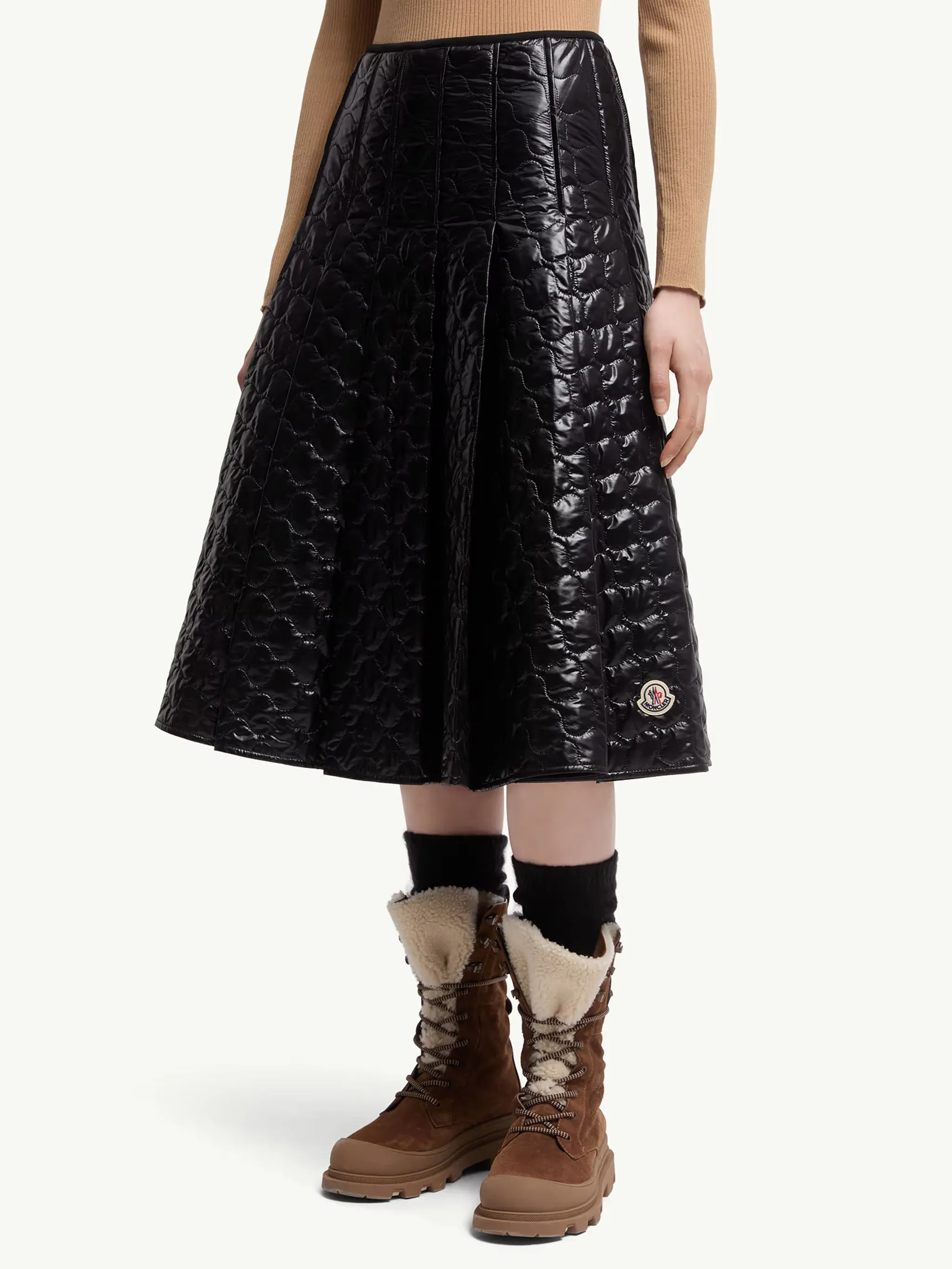 PADDED MIDI SKIRT WITH SQUARE QUILTING sold by Lord & Taylor product image thumbnail 5