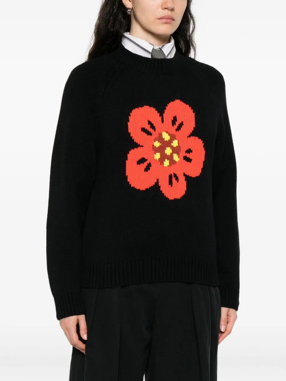 COTTON AND WOOL SWEATER 'BOKE FLOWER' sold by Lord & Taylor product image thumbnail 3