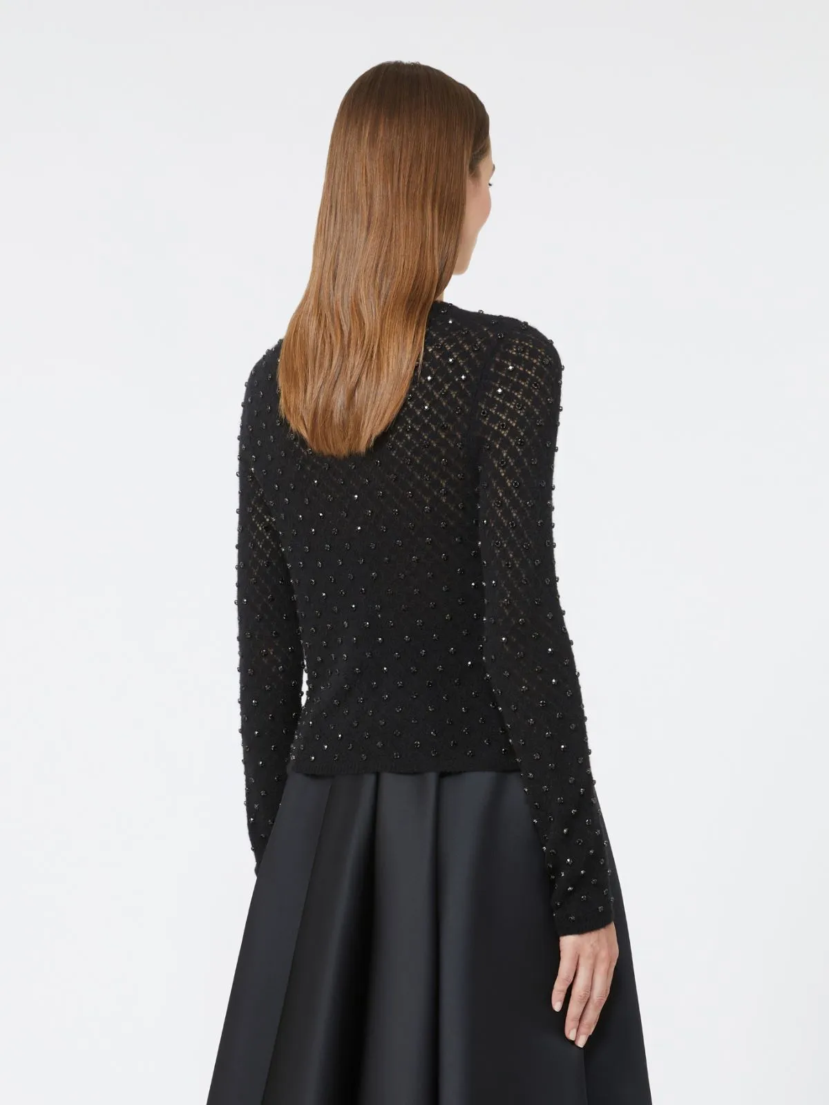 SWEATER IN EMBROIDERED WOOL AND MOHAIR YARN sold by Lord & Taylor product image thumbnail 3