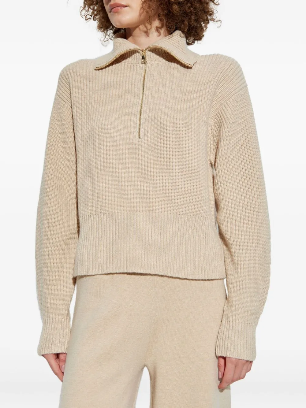 WOOL AND CASHMERE SWEATER WITH ZIP sold by Lord & Taylor product image thumbnail 3