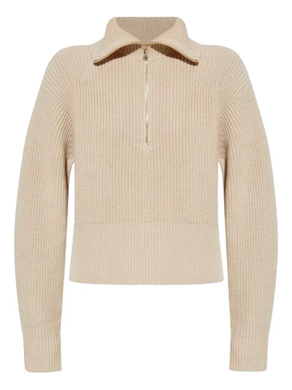 WOOL AND CASHMERE SWEATER WITH ZIP sold by Lord & Taylor