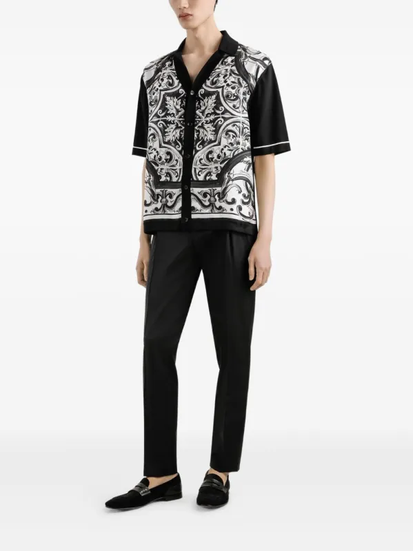 MAJOLICA-PRINT OVERSIZED SHIRT sold by Lord & Taylor