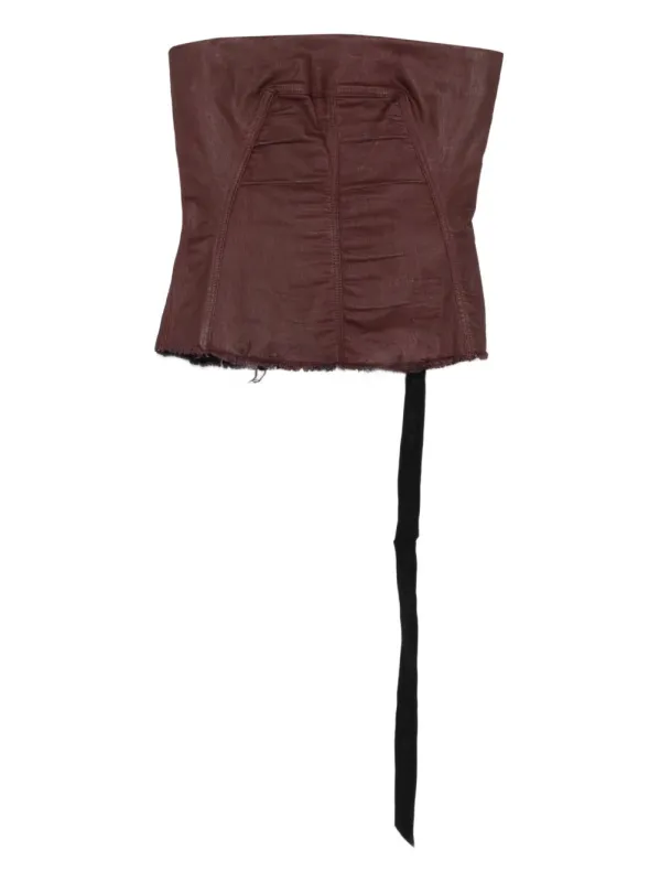 STRETCH DENIM BUSTIER TOP sold by Lord & Taylor