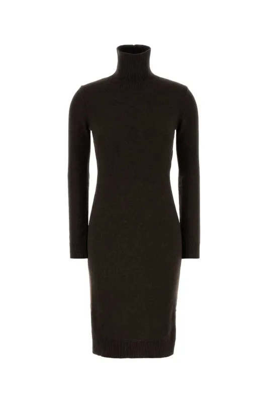 DARK BROWN WOOL BLEND SWEATER DRESS sold by Lord & Taylor