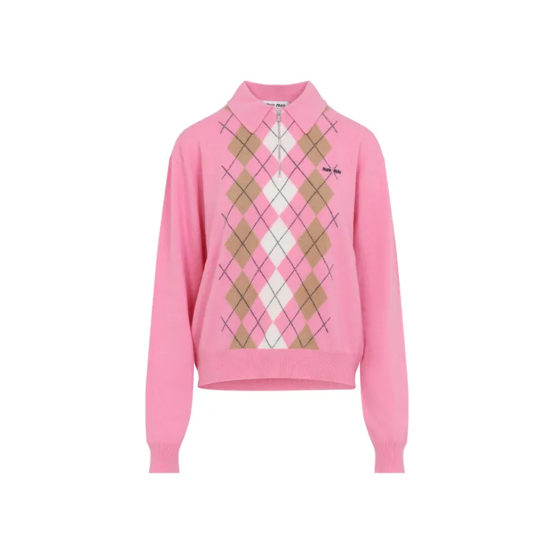 PINK CASHMERE POLO SHIRT sold by Lord & Taylor