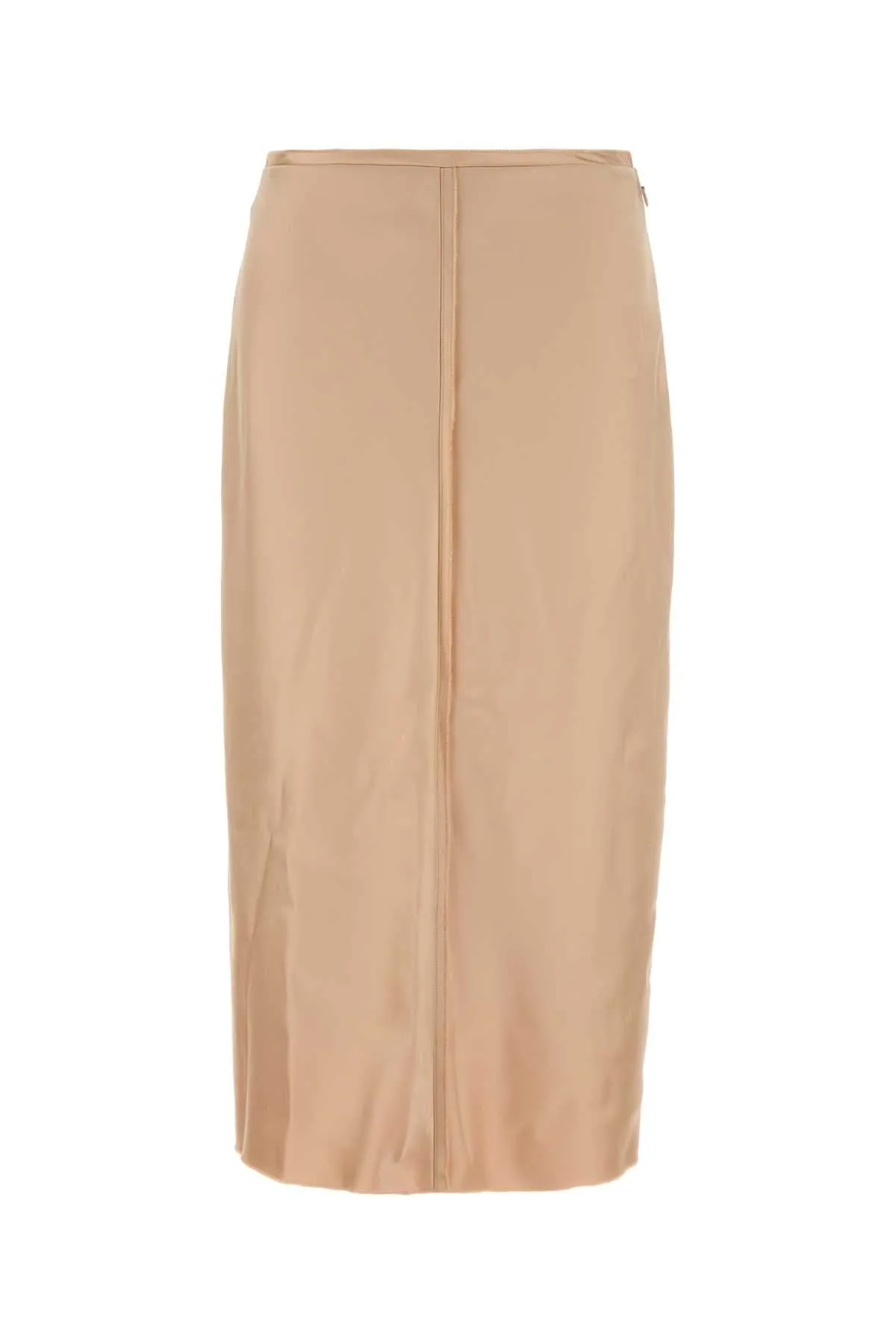 SKIN PINK STRETCH SATIN SKIRT sold by Lord & Taylor
