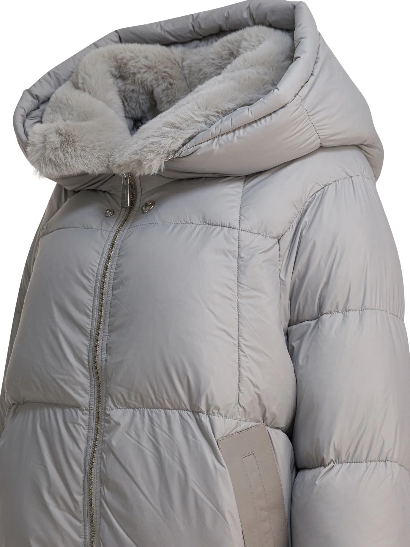 LONG DOWN JACKET WITH OVER HOOD sold by Lord & Taylor product image thumbnail 4