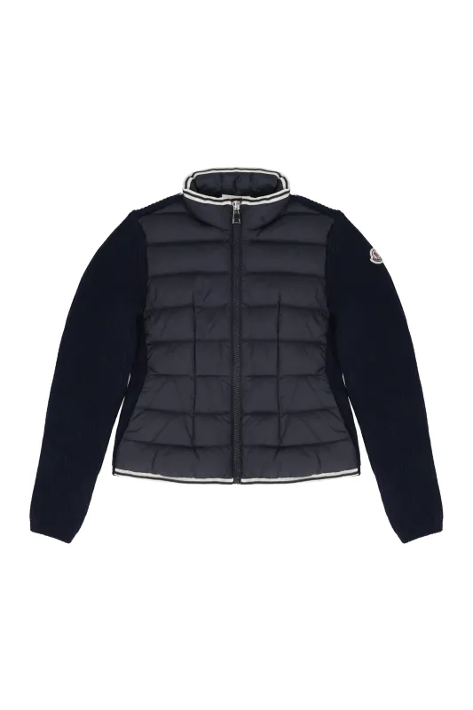 CARDIGAN WITH PADDED FRONT PANEL sold by Lord & Taylor