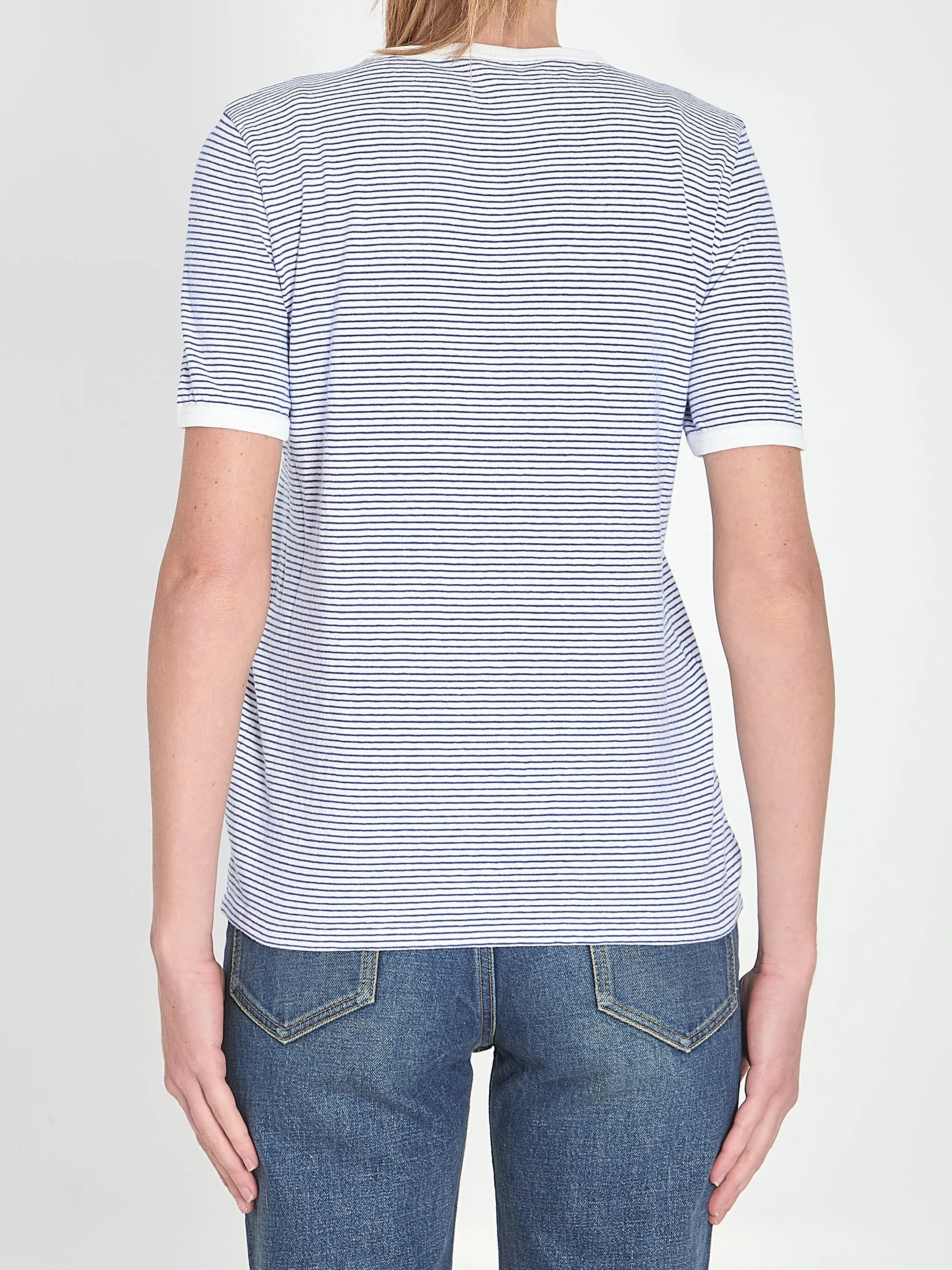 T-SHIRT ROUND NECK IN COTTON sold by Lord & Taylor product image thumbnail 4
