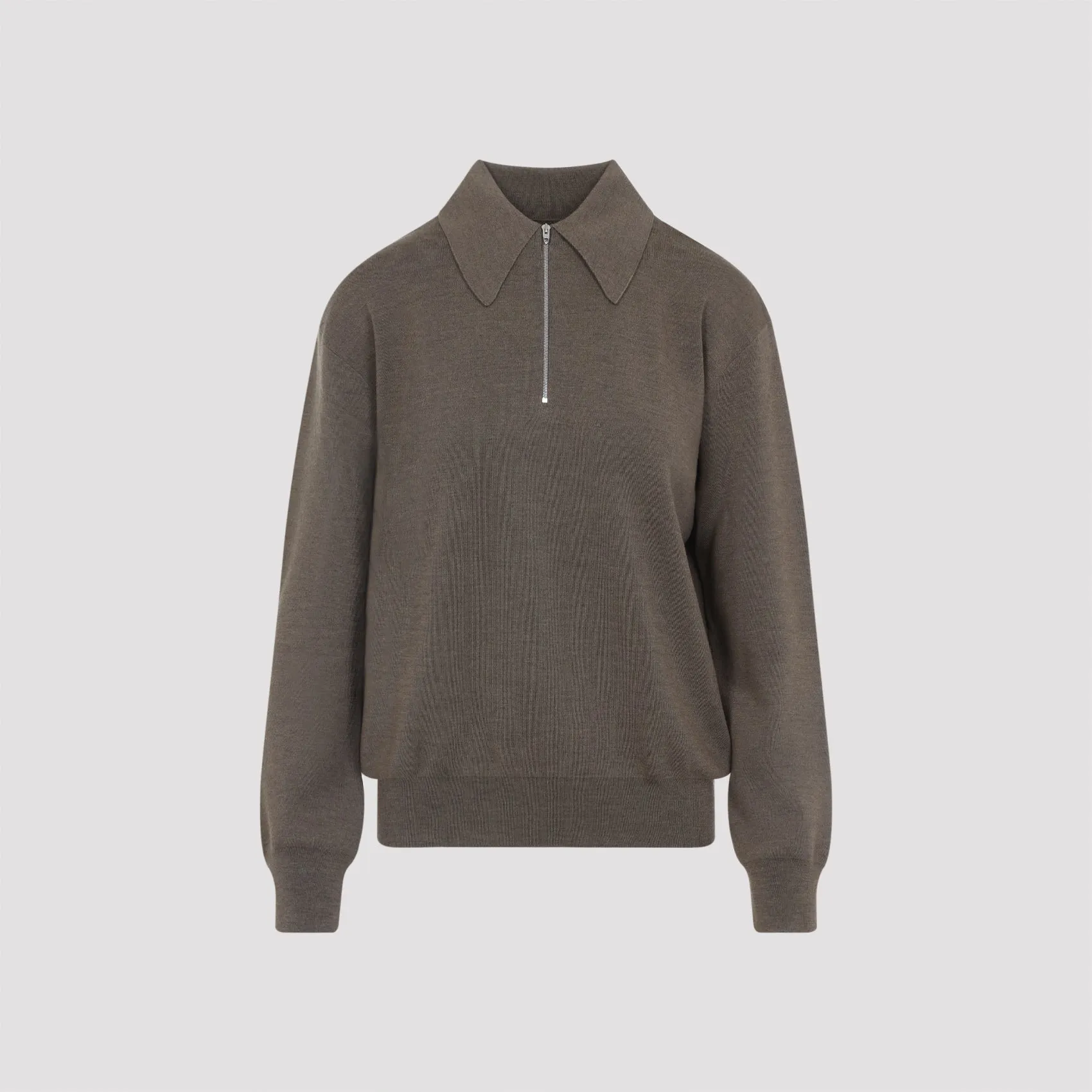 TAUPE POLO NECK WOOL TOP sold by Lord & Taylor product image thumbnail 2