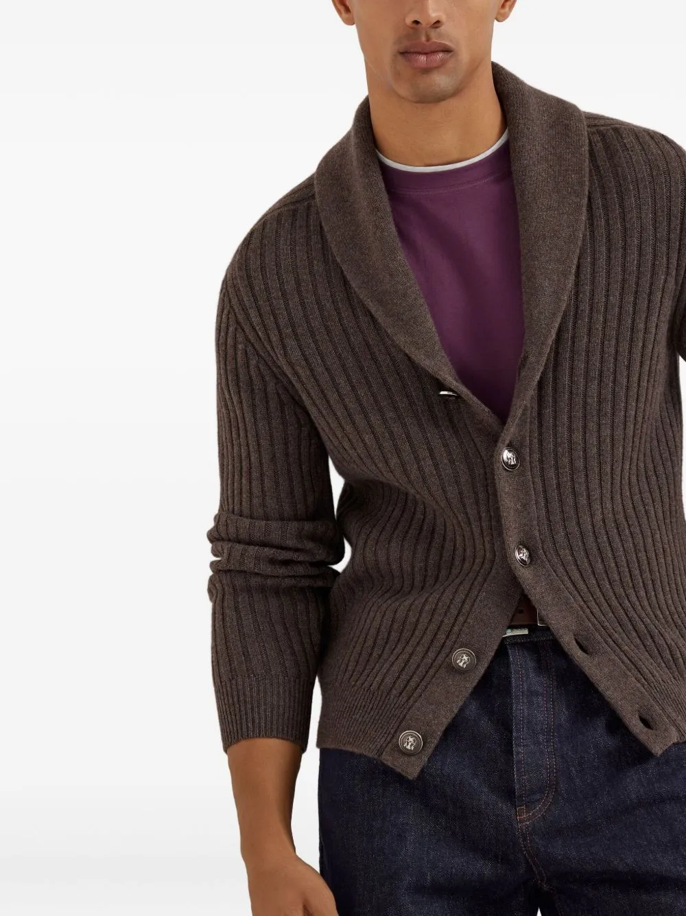 COTTON JERSEY CREW NECK T-SHIRT WITH FAUX-LAYERING sold by Lord & Taylor product image thumbnail 4