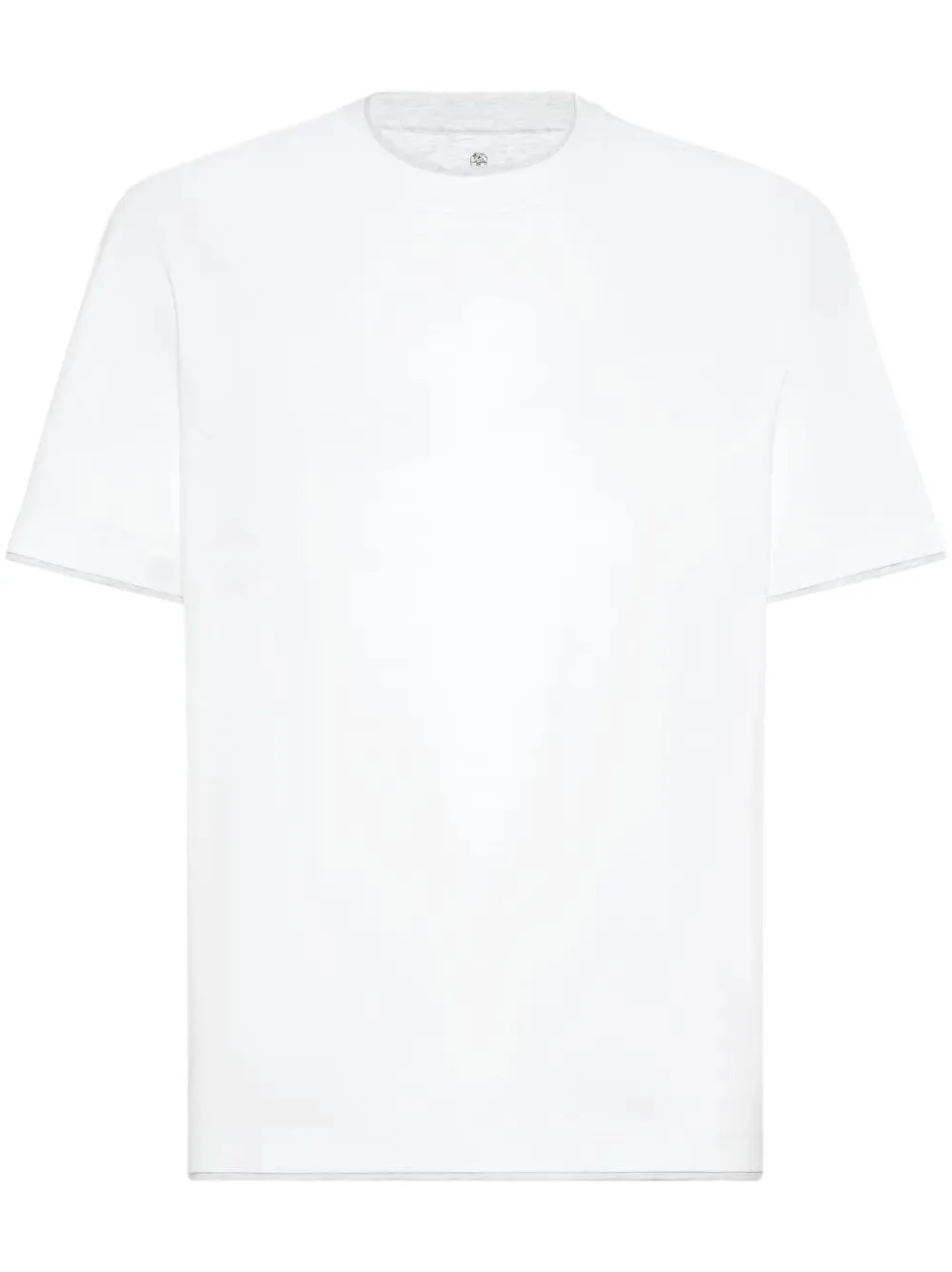 COTTON JERSEY CREW NECK T-SHIRT WITH FAUX-LAYERING sold by Lord & Taylor