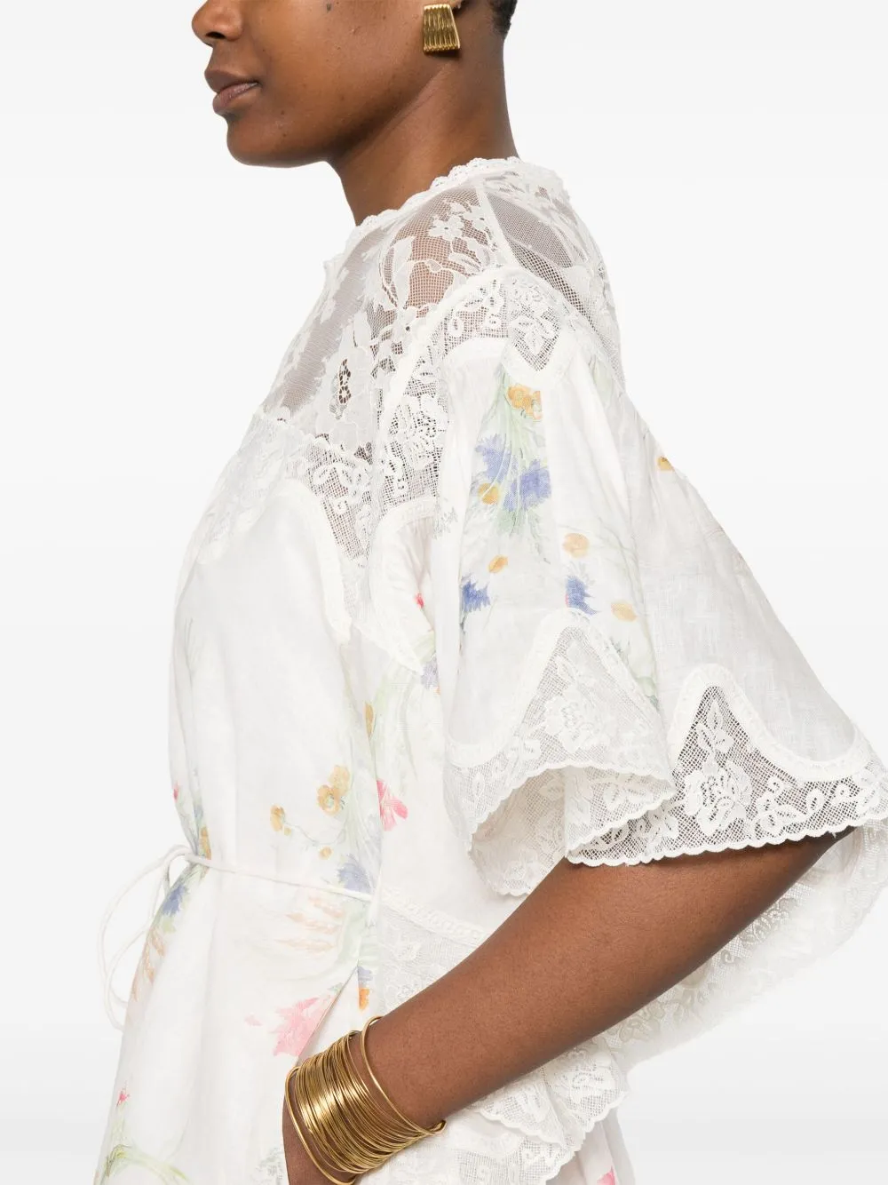 LUCKY LACE TRIM MINI DRESS sold by Lord & Taylor product image thumbnail 3