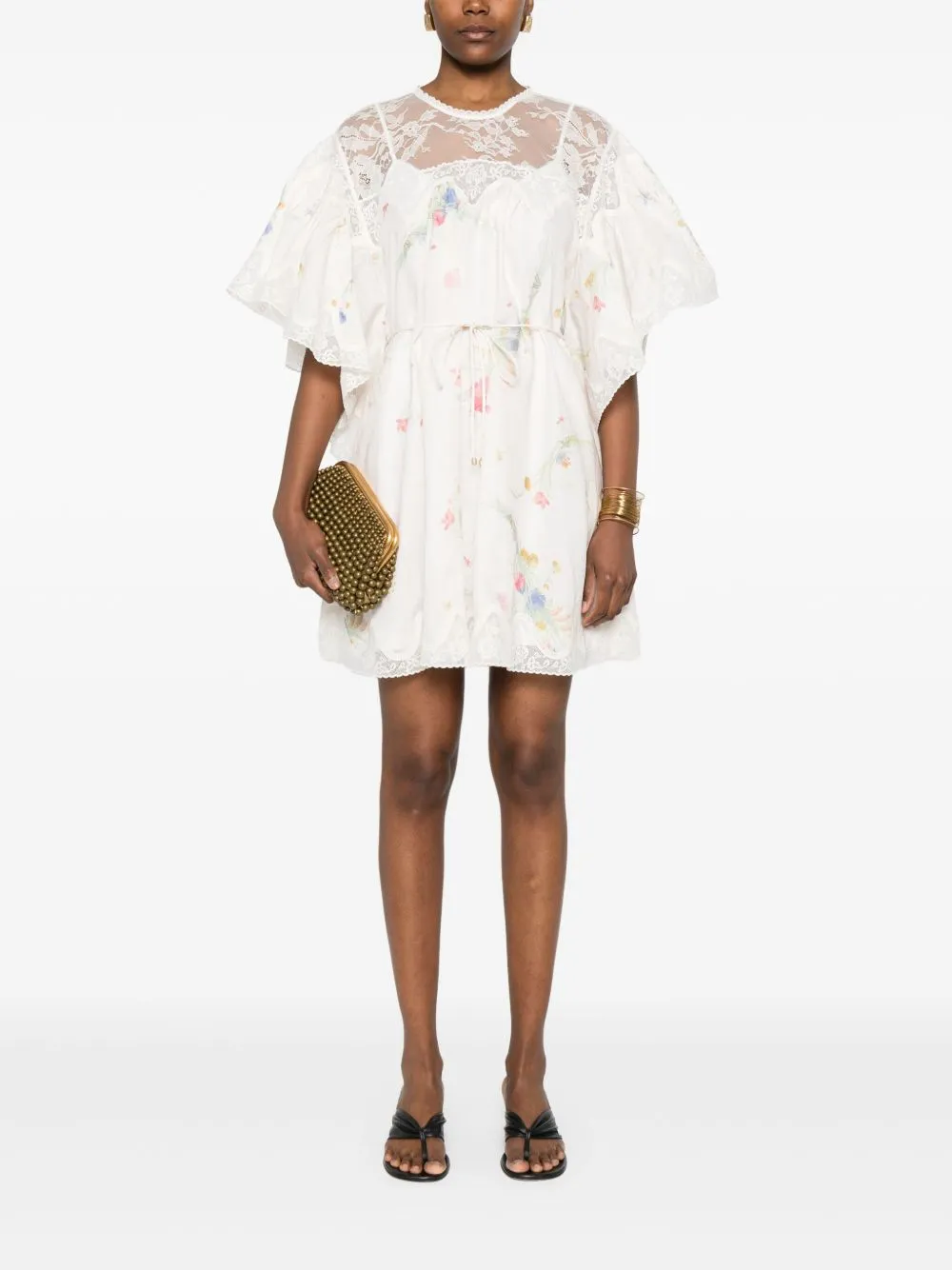 LUCKY LACE TRIM MINI DRESS sold by Lord & Taylor product image thumbnail 2