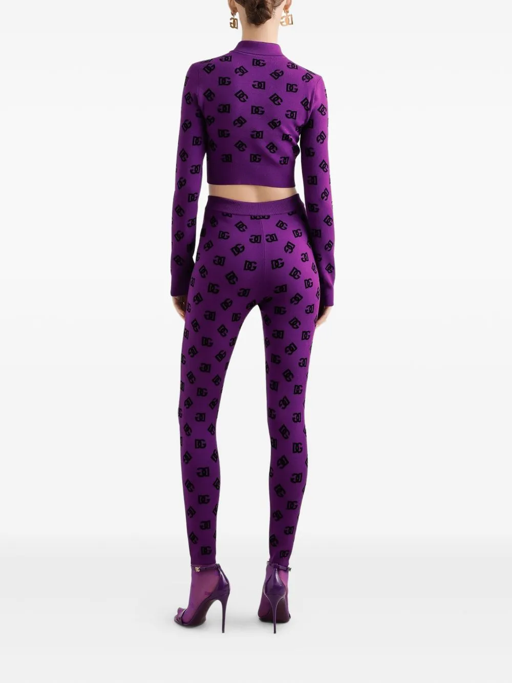 LONG-SLEEVED POLO SHIRT IN JACQUARD VISCOSE sold by Lord & Taylor product image thumbnail 3