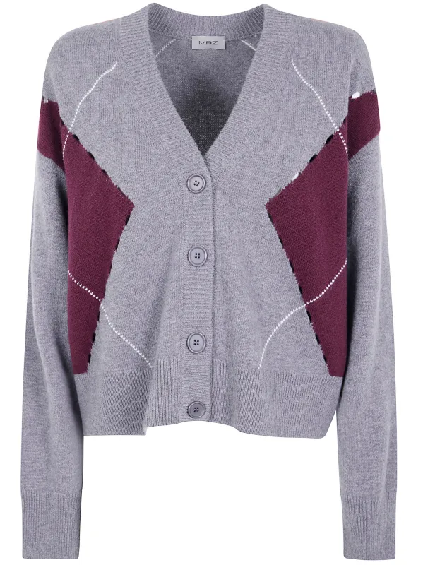 INTARSIA KNIT CARDIGAN sold by Lord & Taylor
