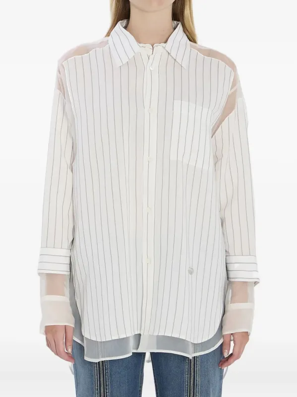 PINSTRIPE PETIT GRAND SHIRT sold by Lord & Taylor