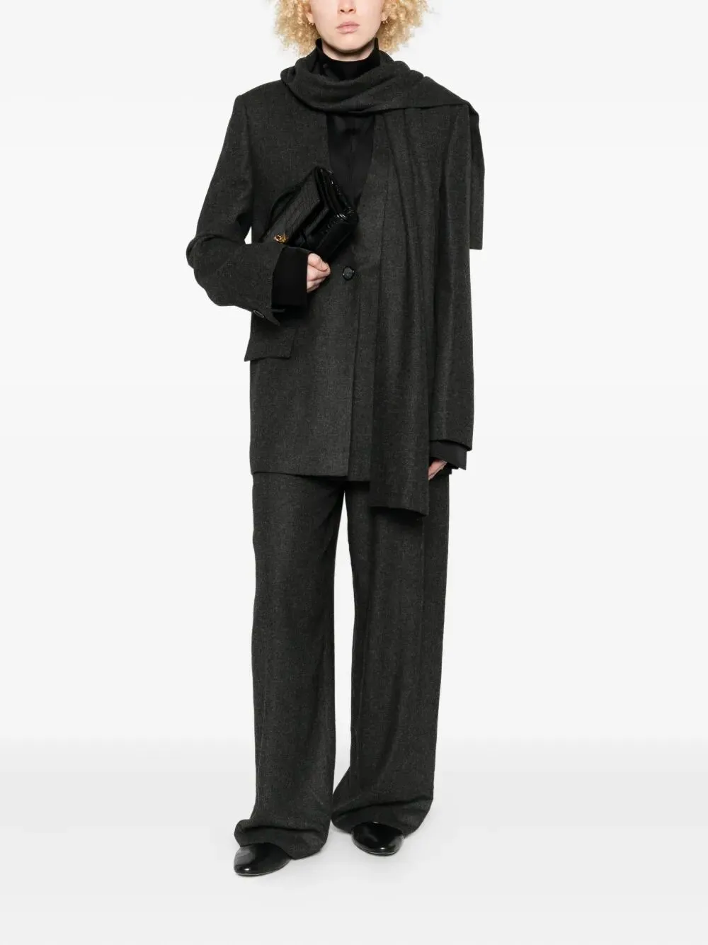 WIDE FLANNEL TROUSERS sold by Lord & Taylor product image thumbnail 2