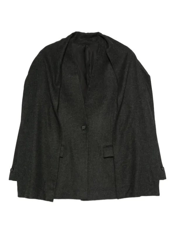 VISCOSE WOOL "SCARF" BLAZER sold by Lord & Taylor