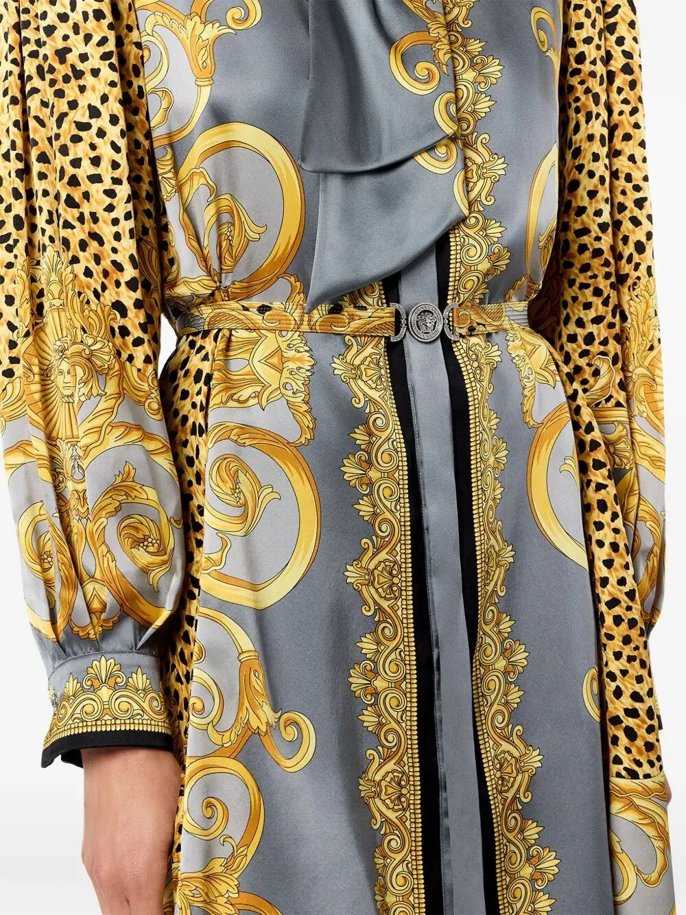 DRESS CHEETAH FOULARD ON SILK CREPE SATIN LW sold by Lord & Taylor product image thumbnail 2