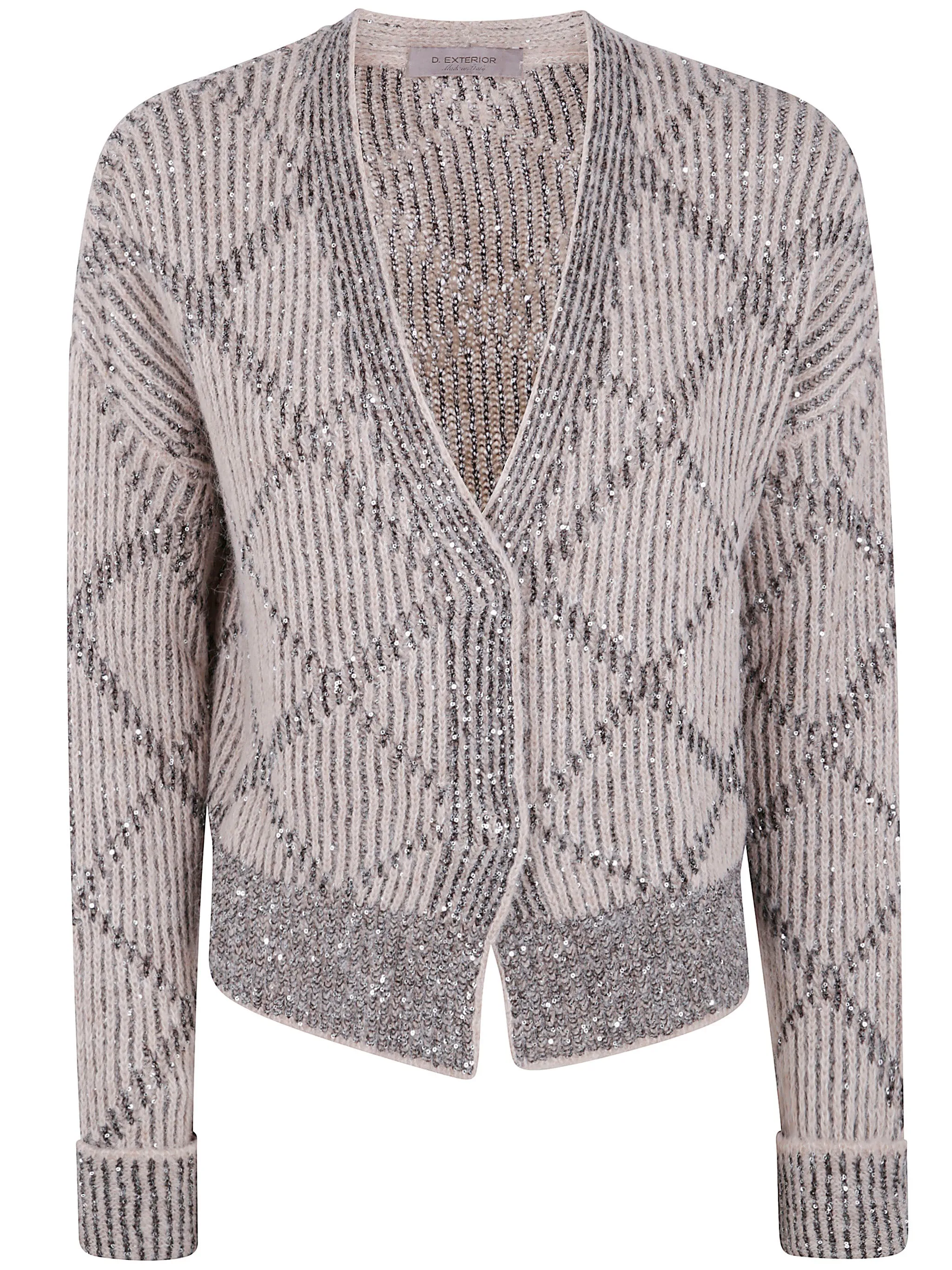 SEQUINS RHOMBUS SHORT CARDIGAN sold by Lord & Taylor