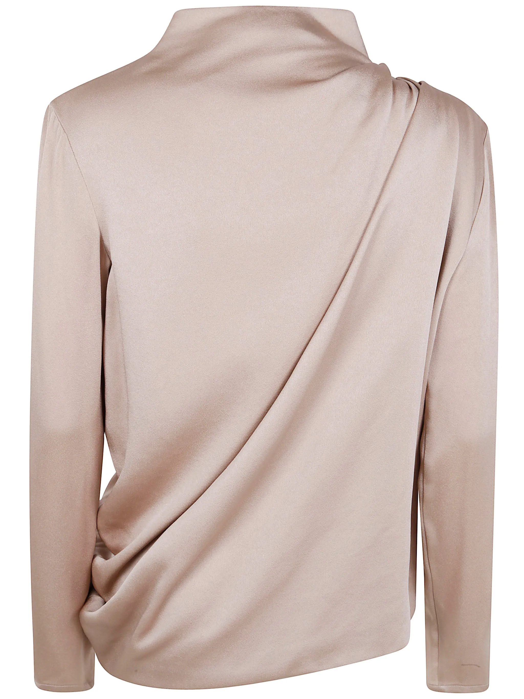 ENVER SATIN LONG SLEEVE TOP WITH PEPITA sold by Lord & Taylor product image thumbnail 2