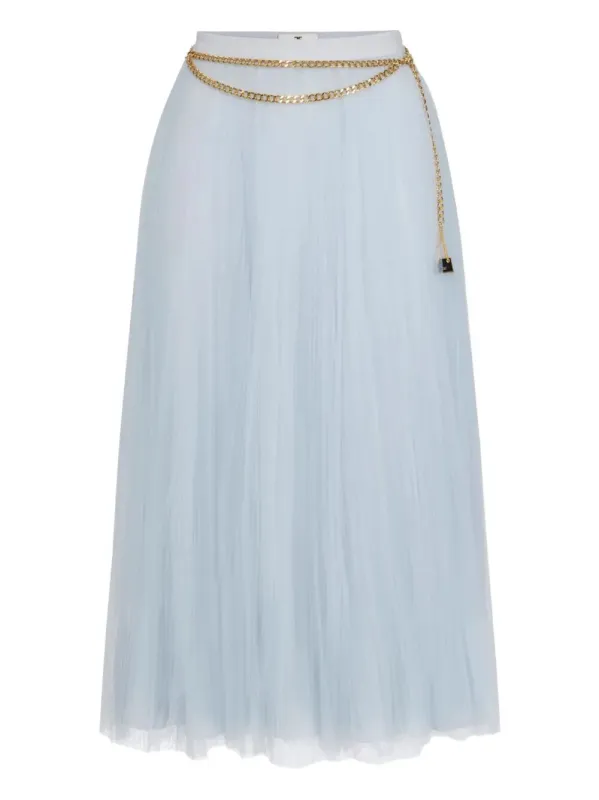 BELTED ROUND MIDI SKIRT sold by Lord & Taylor