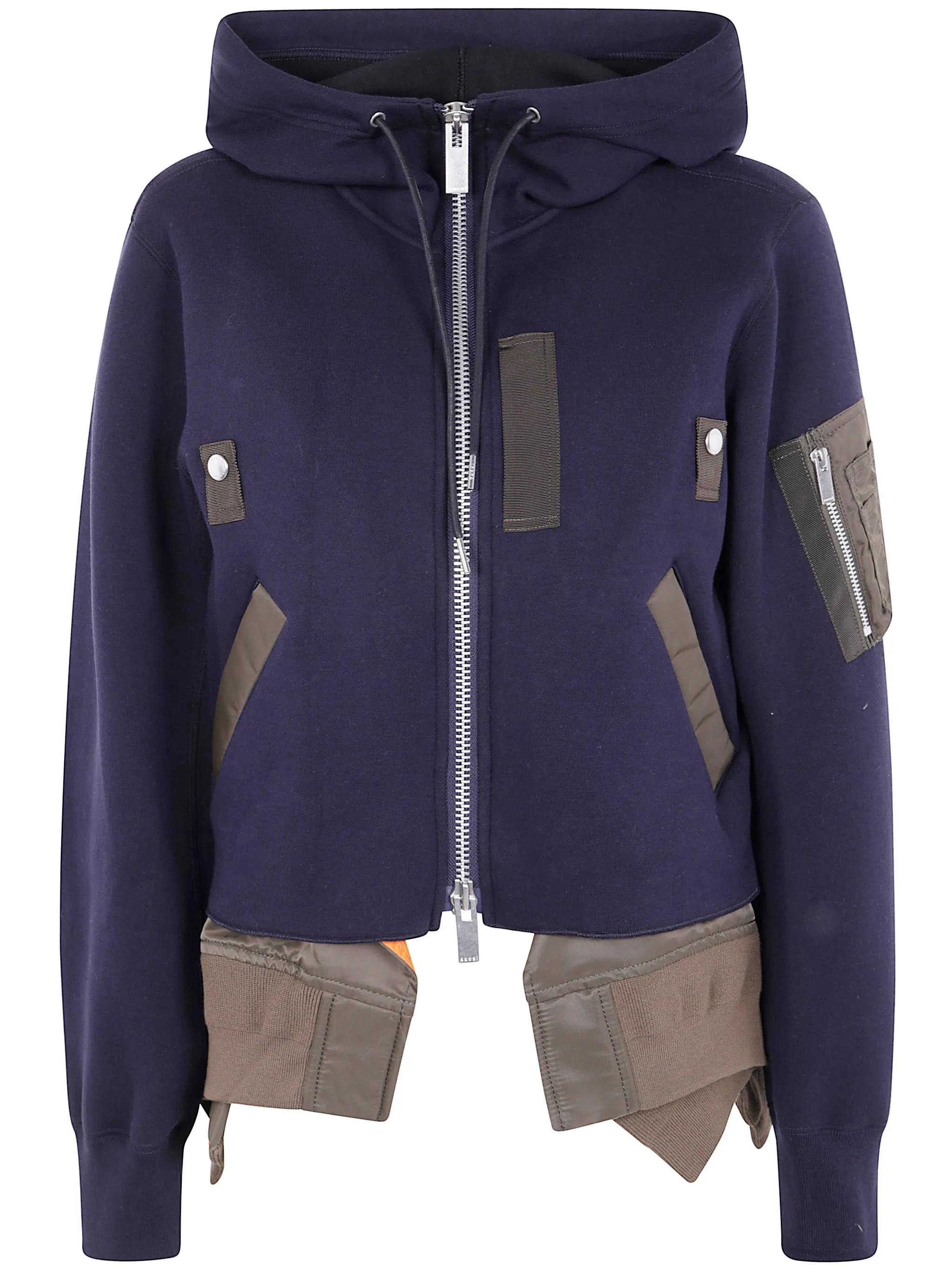 SPONGE SWEAT X NYLON TWILL HOODIE sold by Lord & Taylor