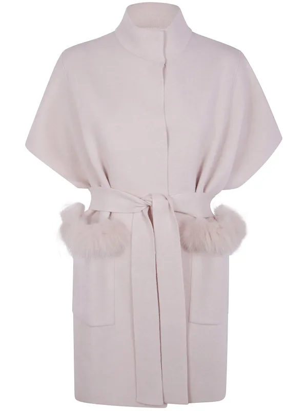 CASHMERE DOUBLE FOX CAPE sold by Lord & Taylor