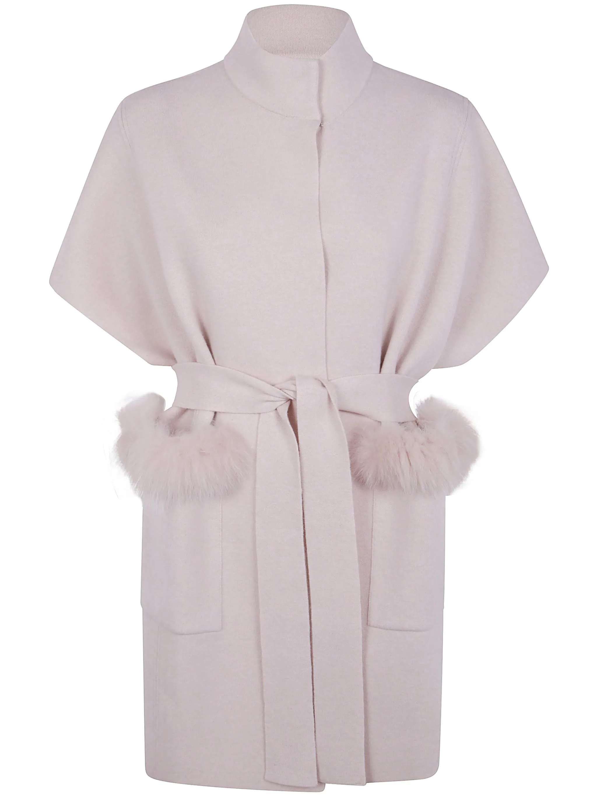 CASHMERE DOUBLE FOX CAPE sold by Lord & Taylor