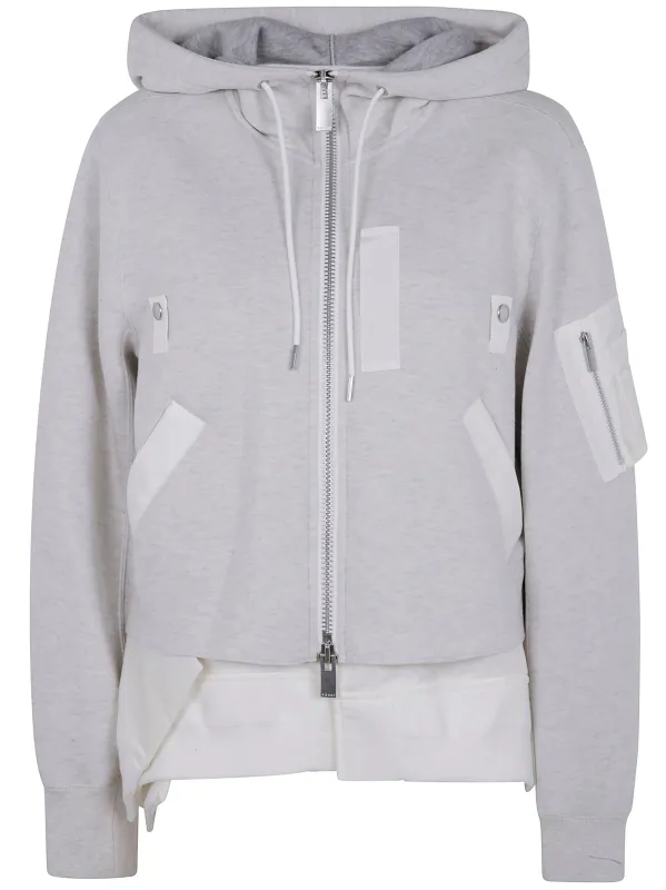 SPONGE SWEAT X NYLON TWILL HOODIE sold by Lord & Taylor