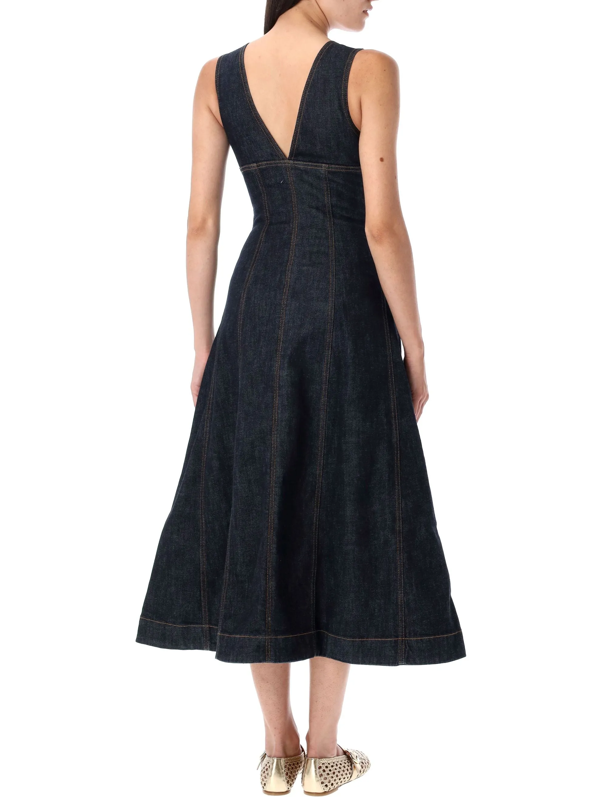 DENIM MIDI DRESS sold by Lord & Taylor product image thumbnail 2