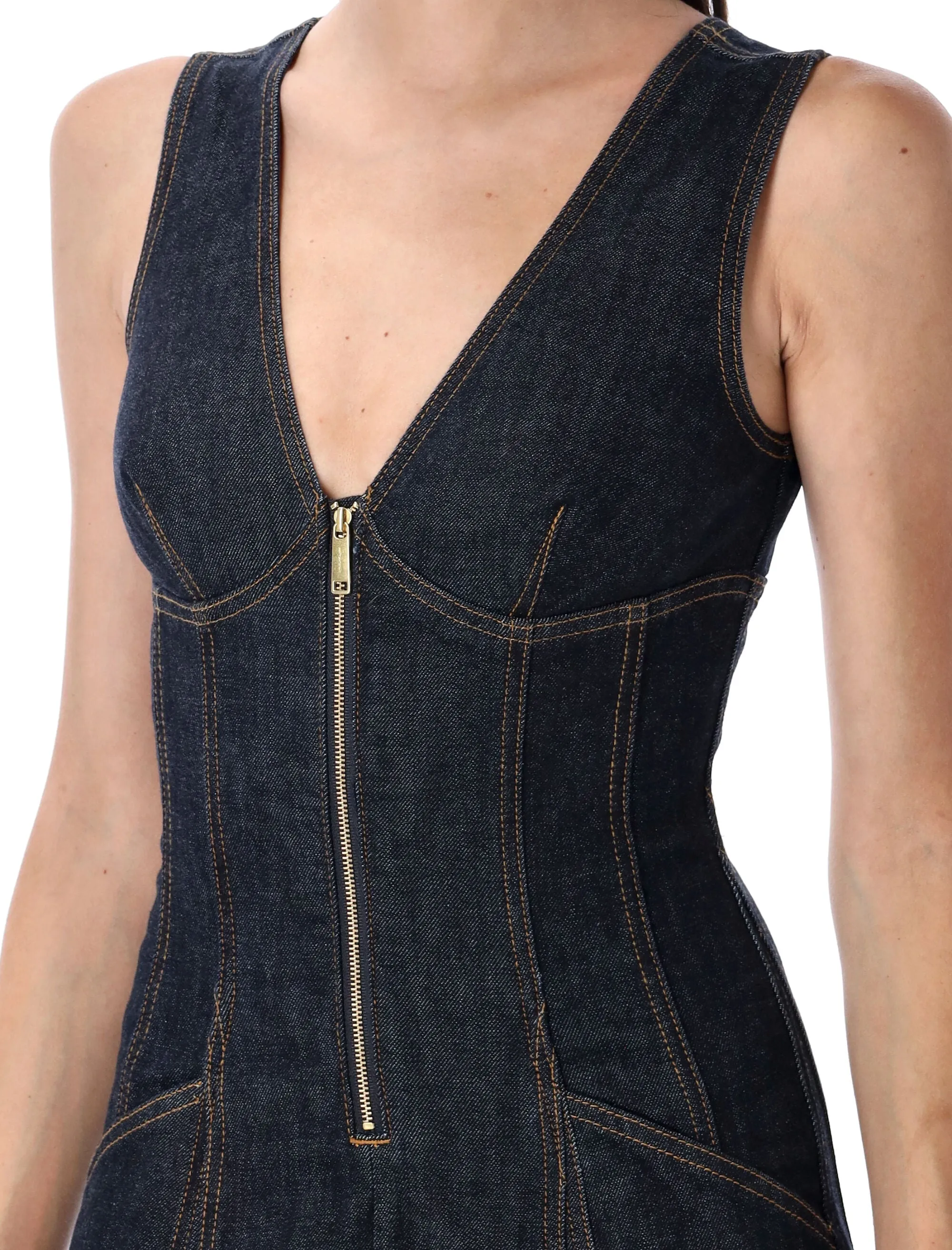 DENIM MIDI DRESS sold by Lord & Taylor product image thumbnail 3