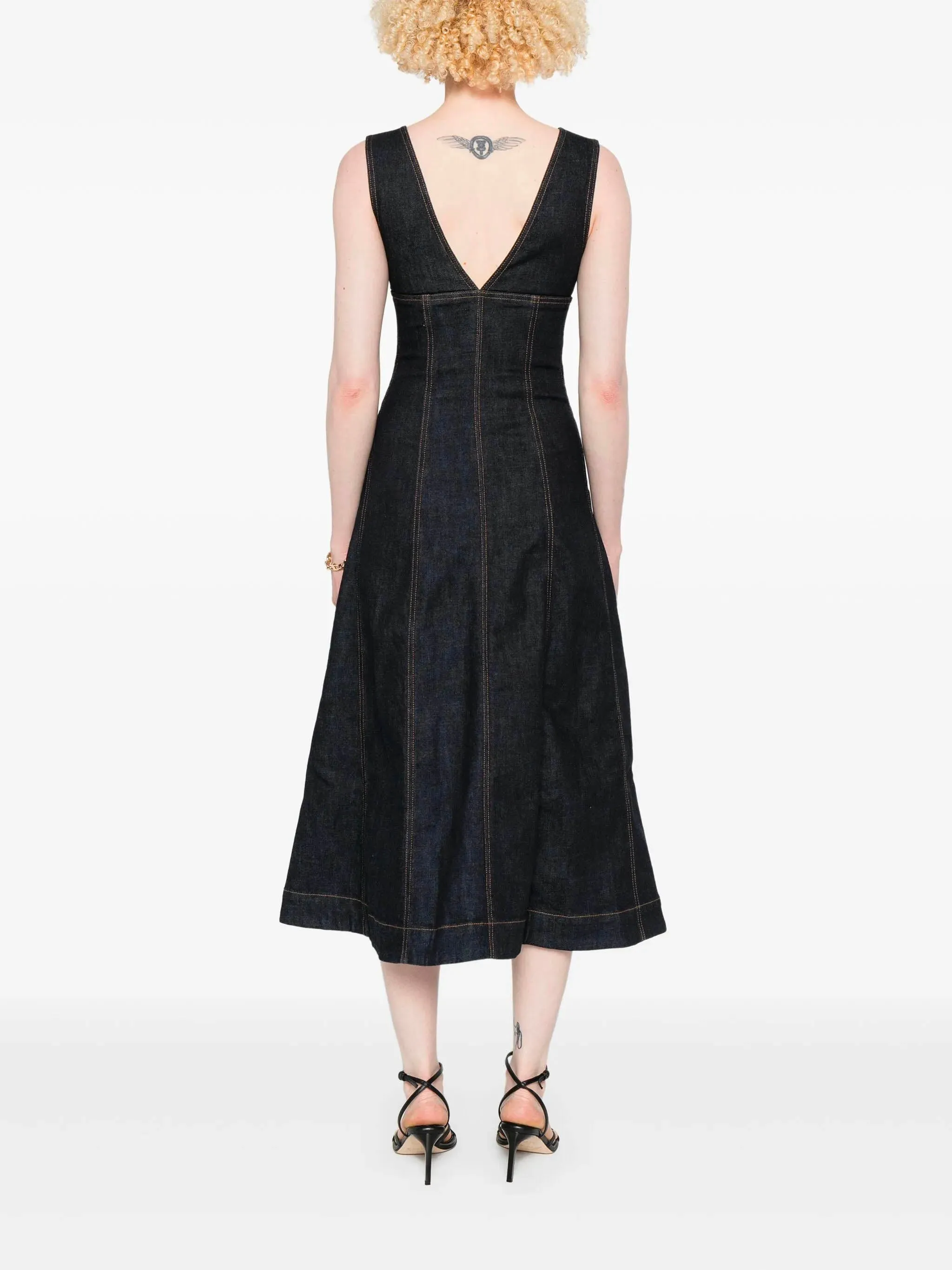 DENIM MIDI DRESS sold by Lord & Taylor product image thumbnail 4