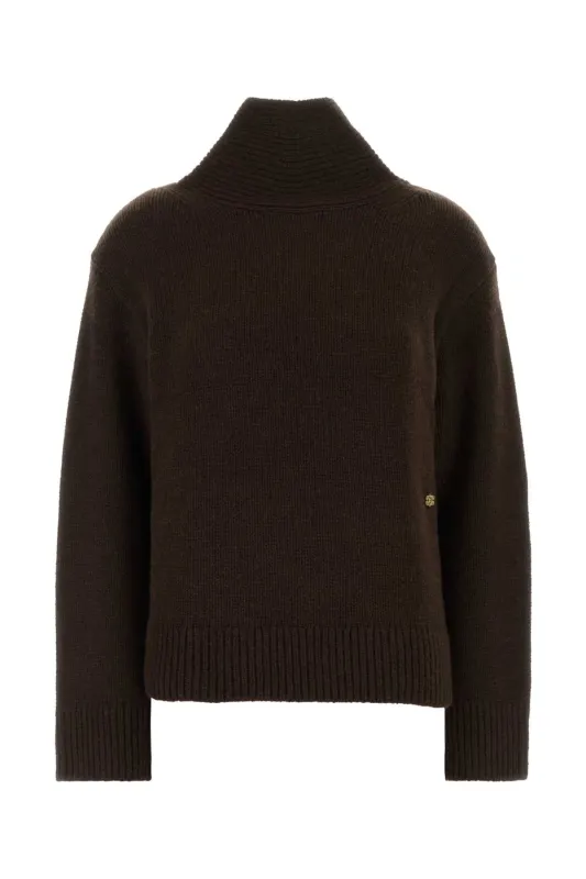 BROWN WOOL AND YAK SWEATER sold by Lord & Taylor