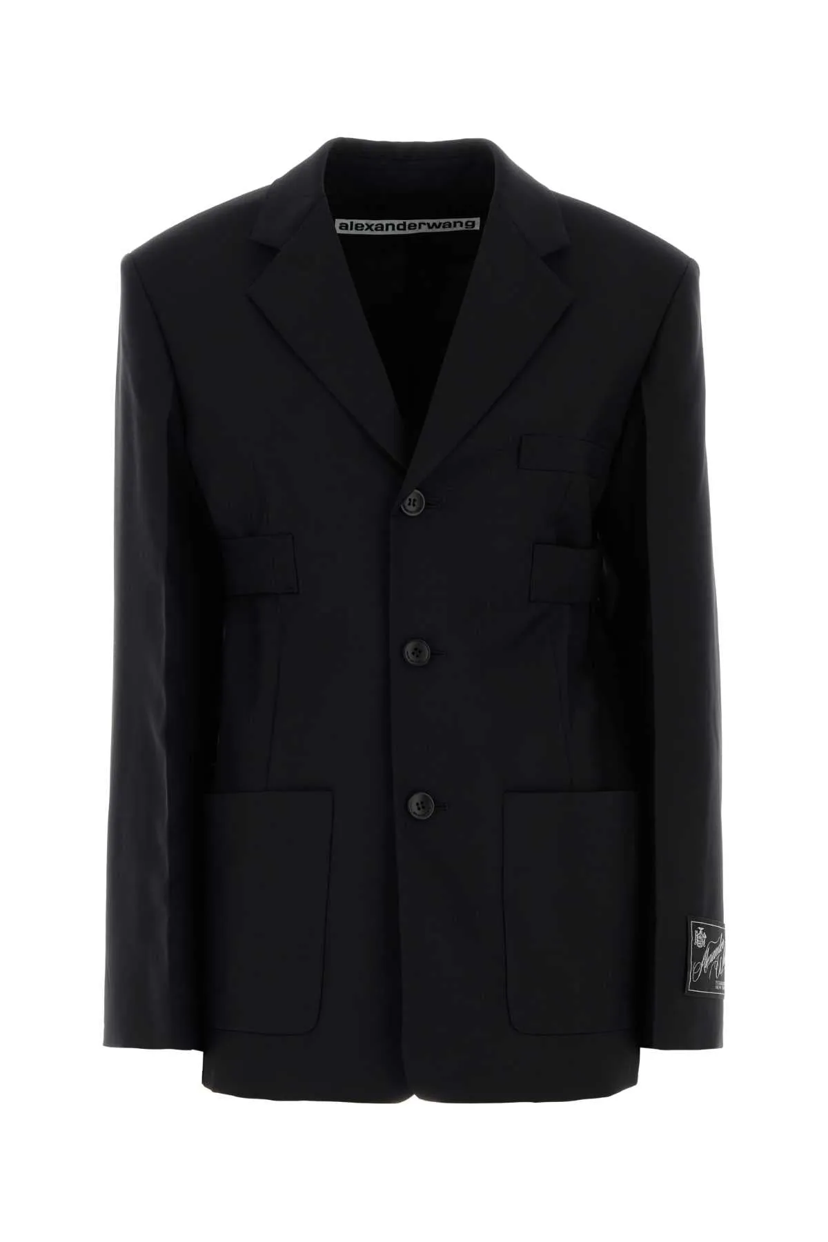 BLACK WOOL BLEND BLAZER sold by Lord & Taylor
