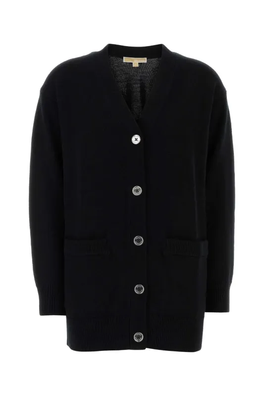 BLACK WOOL OVERSIZE CARDIGAN sold by Lord & Taylor