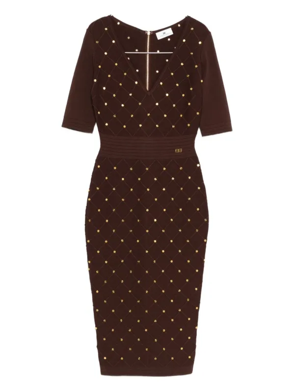 V-NECKED MIDI DRESS sold by Lord & Taylor