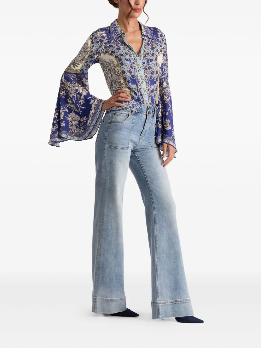 WILLA PRINTED BLOUSE sold by Lord & Taylor product image thumbnail 3