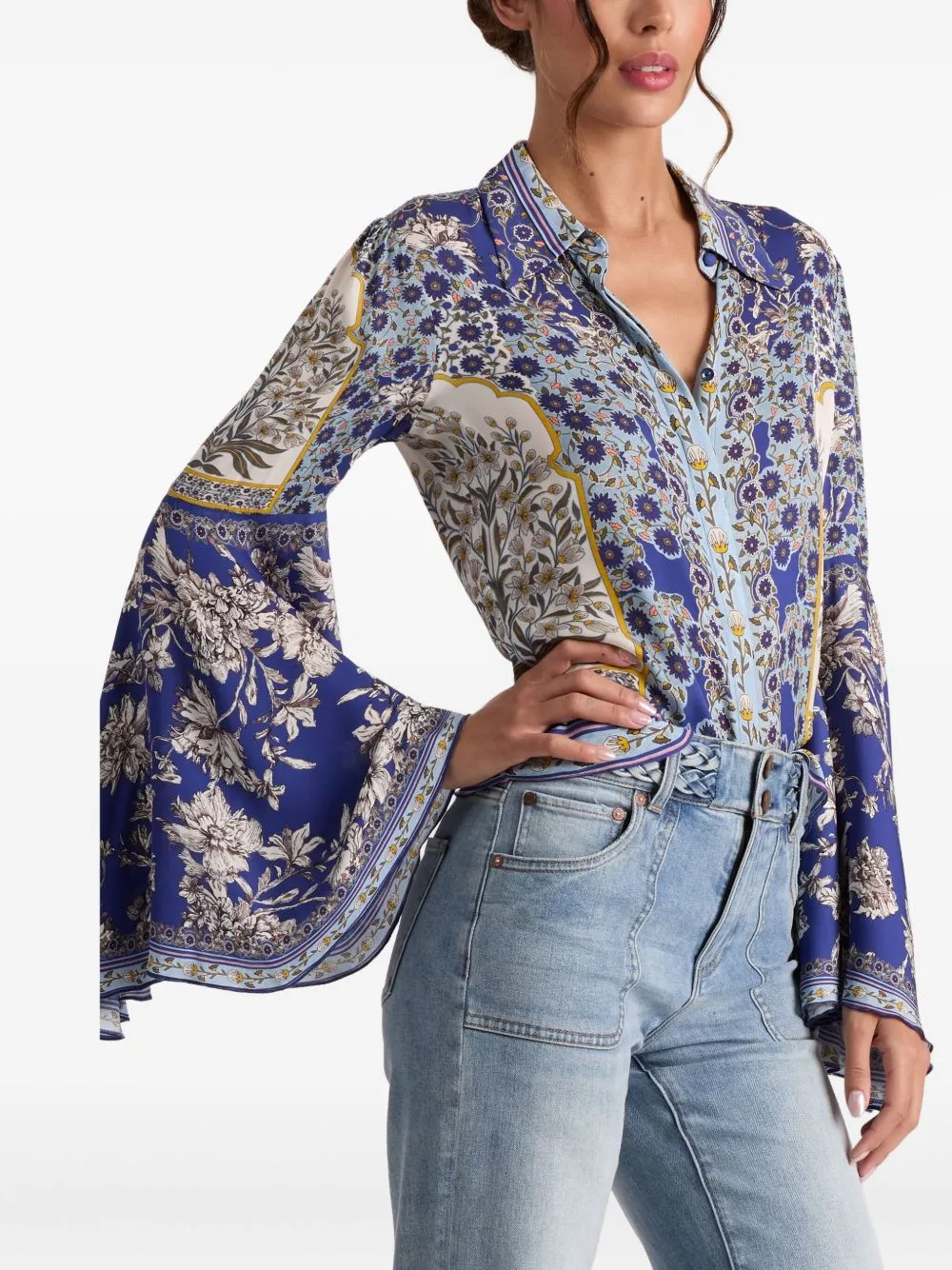 WILLA PRINTED BLOUSE sold by Lord & Taylor product image thumbnail 4