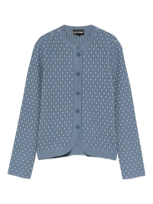 DOTTED CREWNECK CARDIGAN sold by Lord & Taylor
