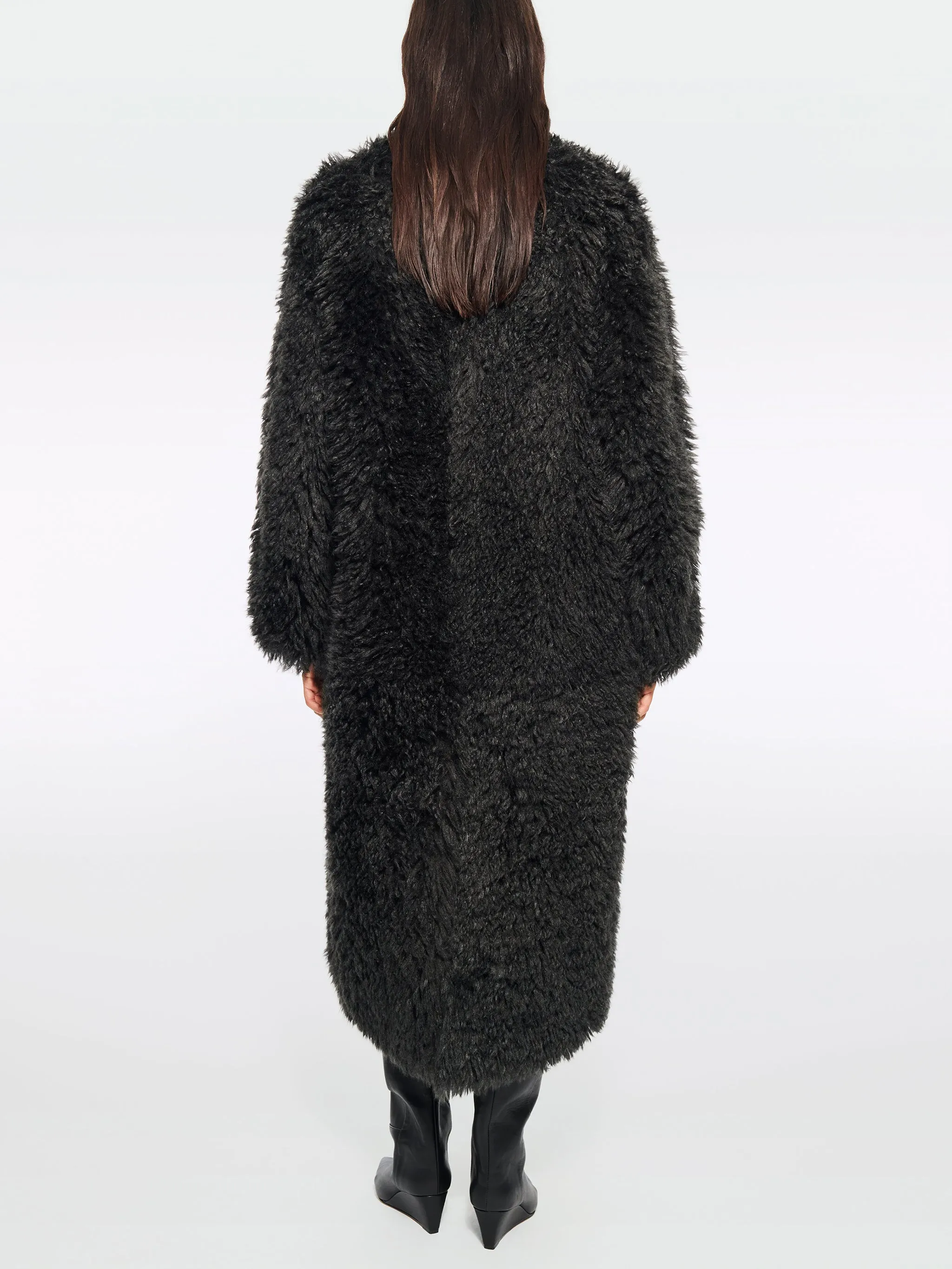 STAND STUDIO CAROLINA LONG CURLY FAUX-FUR COAT sold by Lord & Taylor product image thumbnail 4