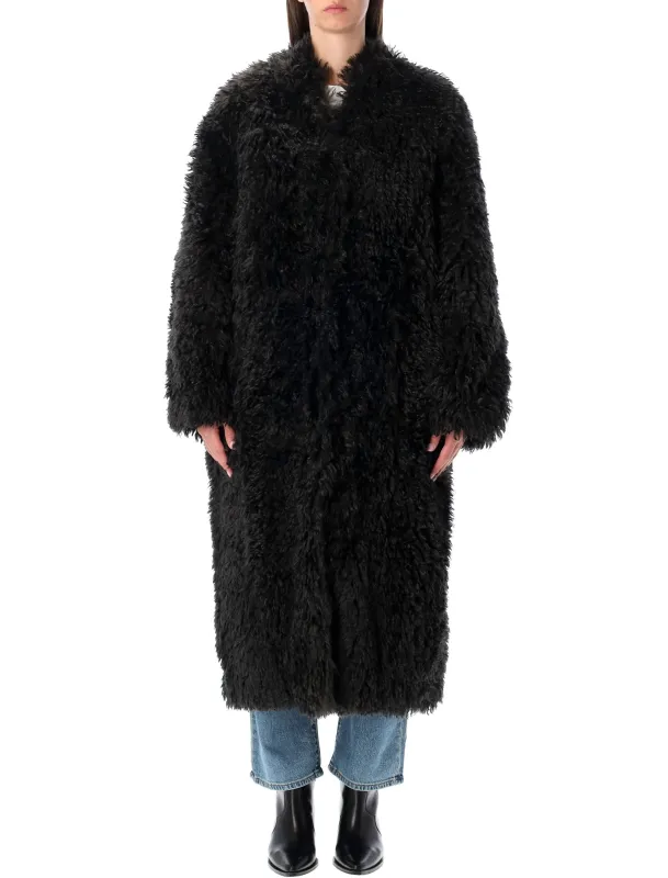 STAND STUDIO CAROLINA LONG CURLY FAUX-FUR COAT sold by Lord & Taylor