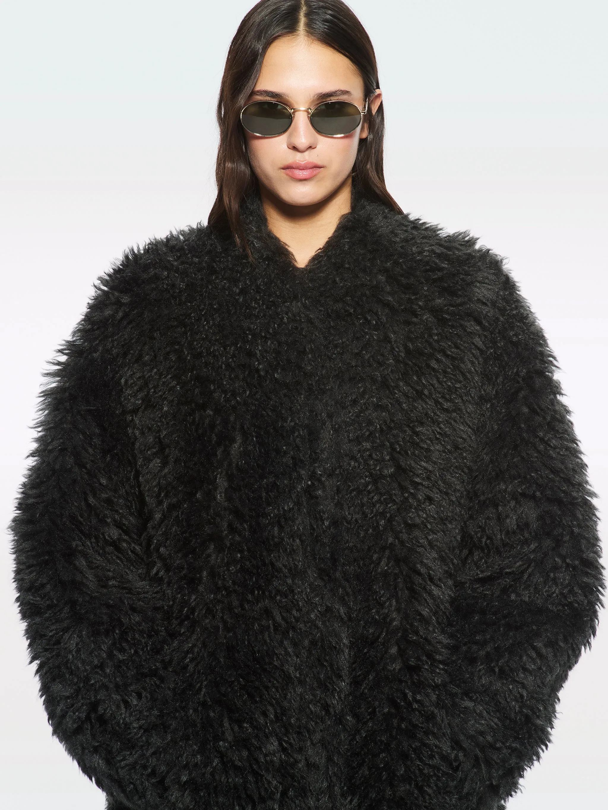 STAND STUDIO CAROLINA LONG CURLY FAUX-FUR COAT sold by Lord & Taylor product image thumbnail 5