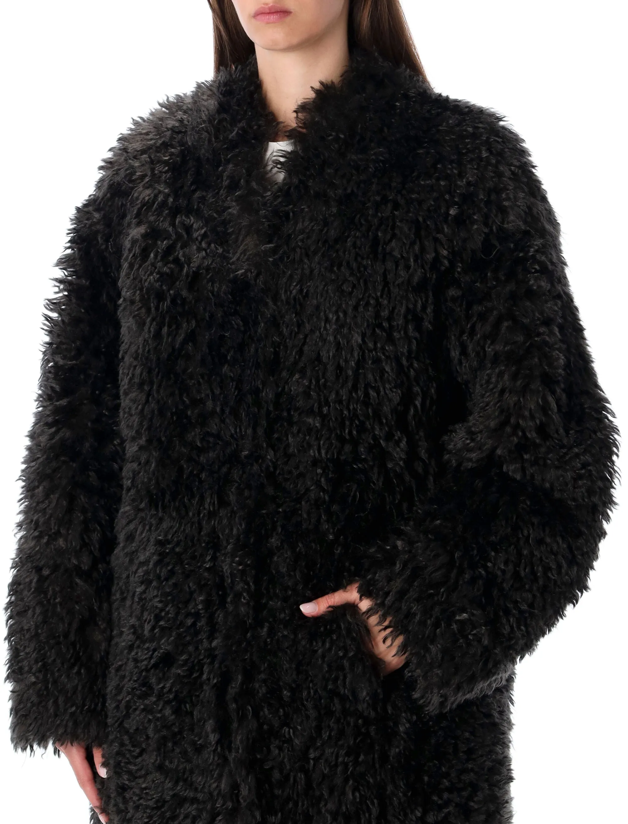 STAND STUDIO CAROLINA LONG CURLY FAUX-FUR COAT sold by Lord & Taylor product image thumbnail 3