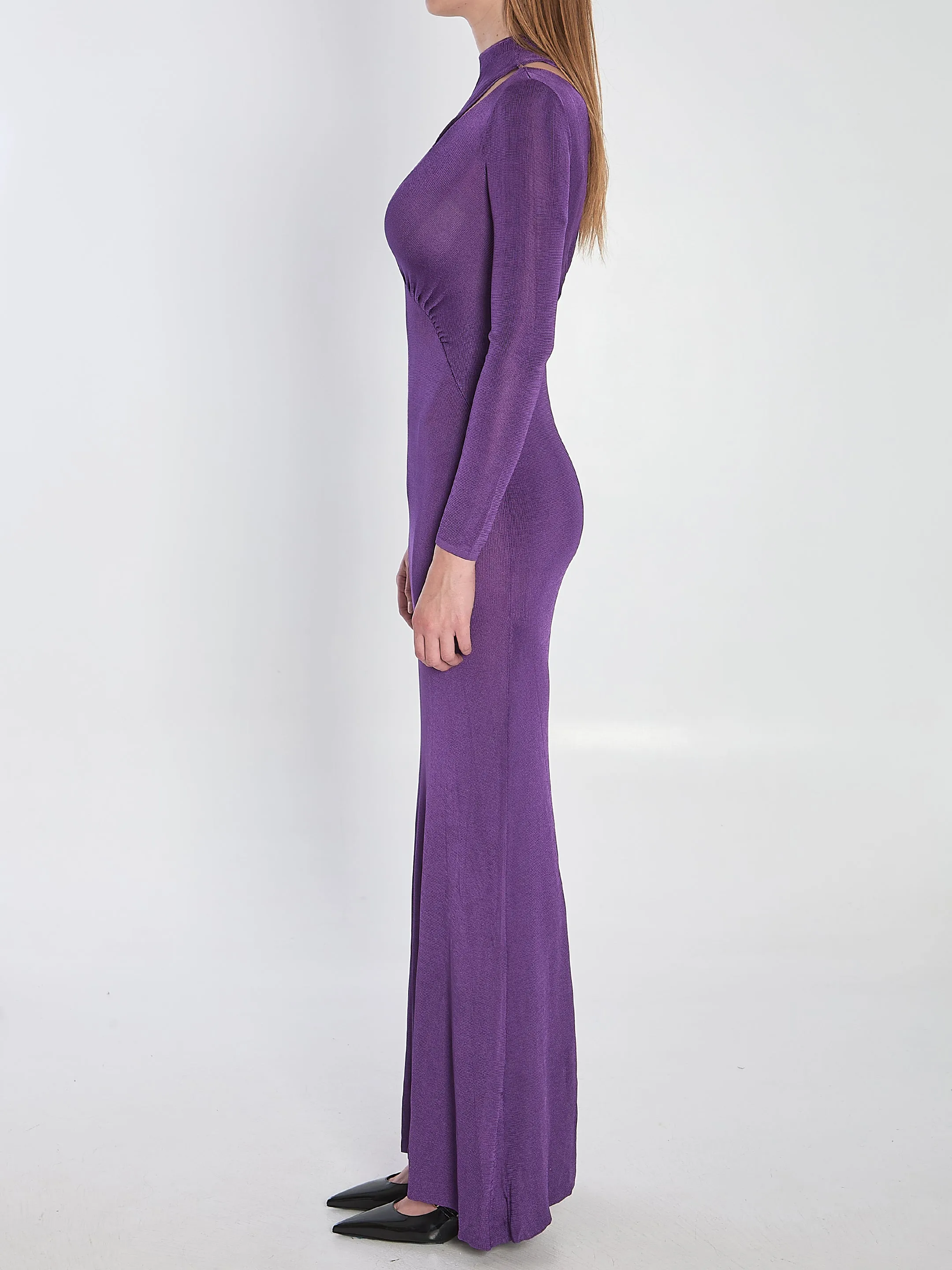 VISCOSE KNIT MAXI DRESS sold by Lord & Taylor product image thumbnail 3