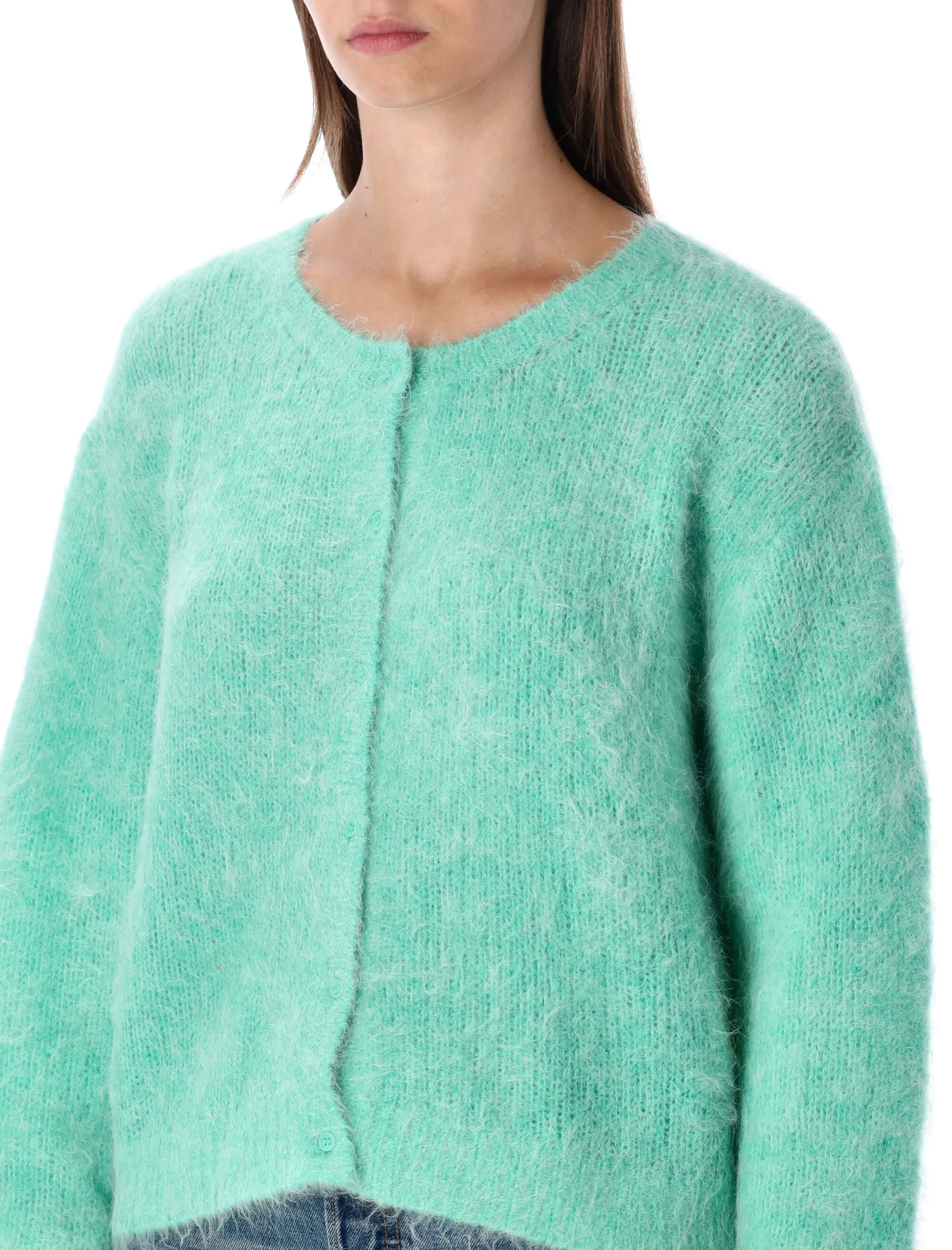 AMERICAN VINTAGE NIBY CROPPED MINT MOHAIR CARDIGAN sold by Lord & Taylor product image thumbnail 3
