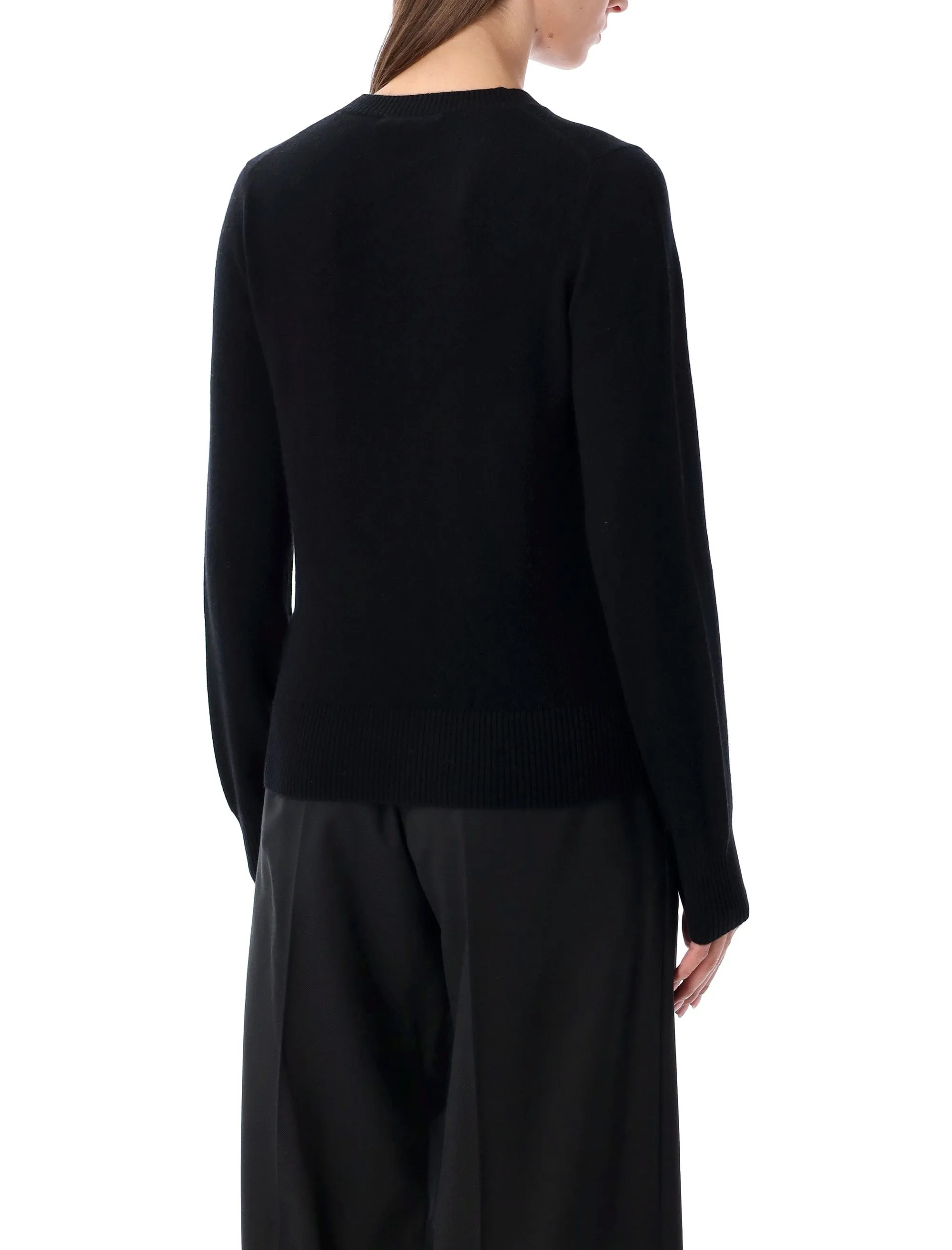 RHEA BLACK WOOL CASHMERE CREWNECK SWEATER sold by Lord & Taylor product image thumbnail 2