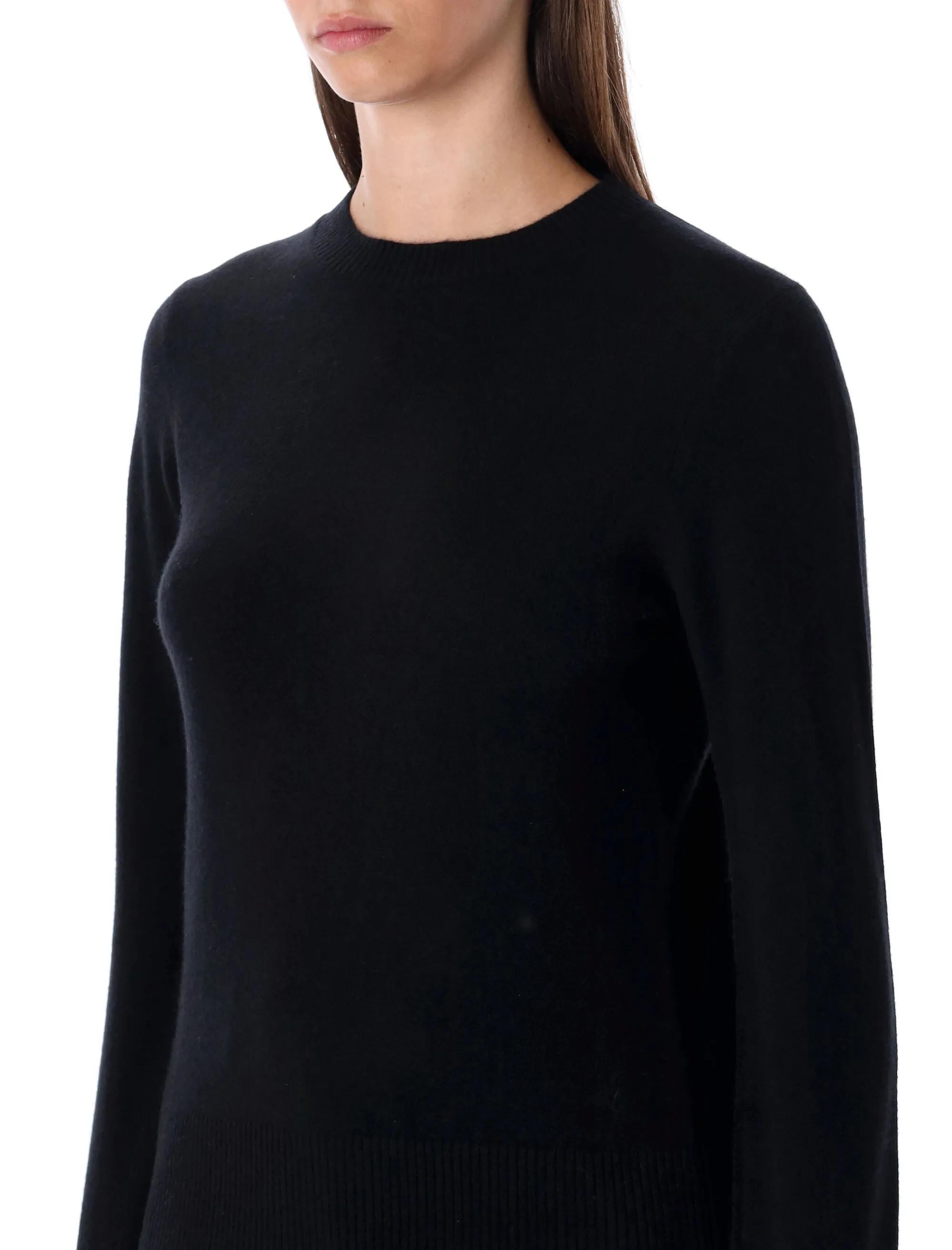 RHEA BLACK WOOL CASHMERE CREWNECK SWEATER sold by Lord & Taylor product image thumbnail 3