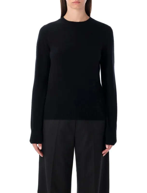 RHEA BLACK WOOL CASHMERE CREWNECK SWEATER sold by Lord & Taylor